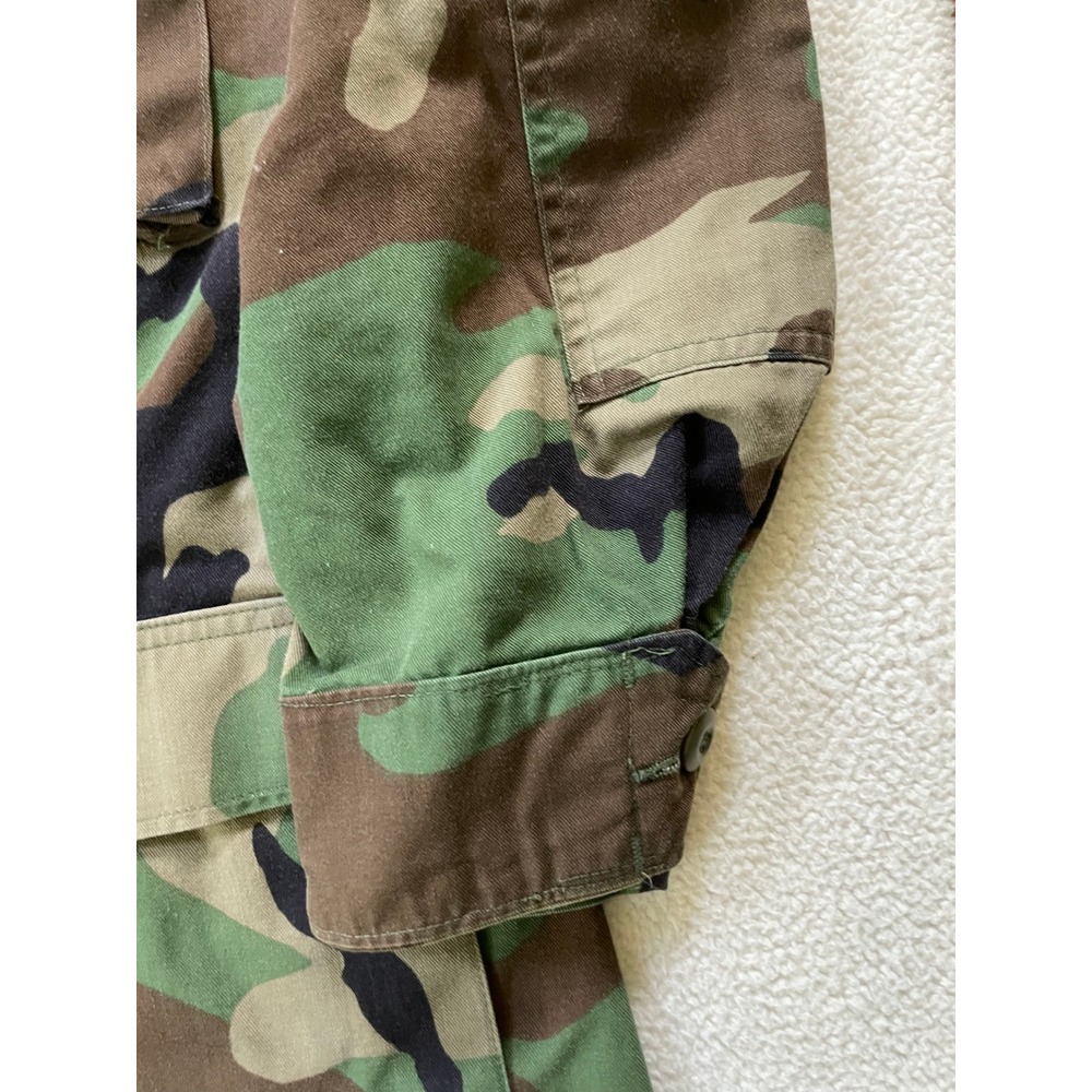 US Army Mens Medium Long BDU Jacket Camo Woodland 1st Infantry Division Patches - Picture 13 of 16